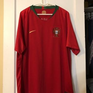 Portugal National Team soccer jersey red size xxl
